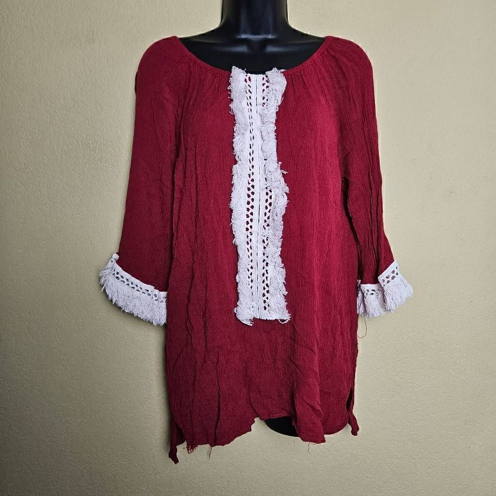 Indigo Soul Long Sleeved Boho Blouse